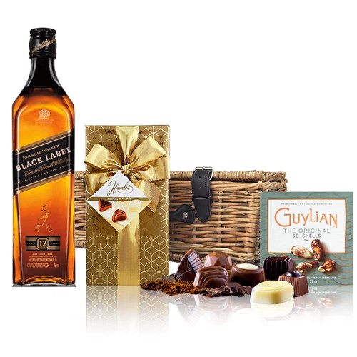 Johnnie Walker Black Label Whisky And Chocolates Hamper